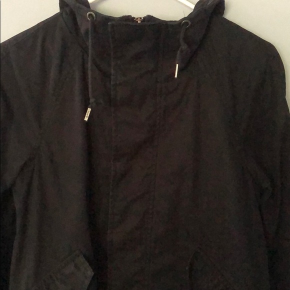 TNA high collar black zip up jacket - Picture 3 of 6